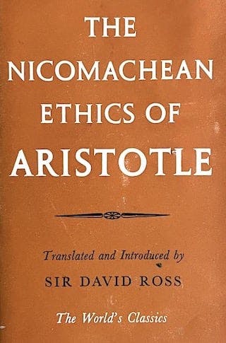 The Nicomachean Ethics of Aristotle book cover